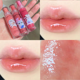 Yickyue 1/3pcs Cat Lip Gloss Lip Serum Honey Mirror Water Lip Glaze Jelly Effect Liquid Lipstick Long Lasting Shiny Lip Oil Women Makeup