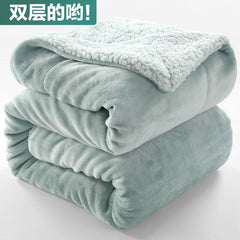 Duplex Felt Thick Coral Fleece Single Double Blanket Winter Thermal Bed Sheet Flannel Nap Sofa Cover Blanket