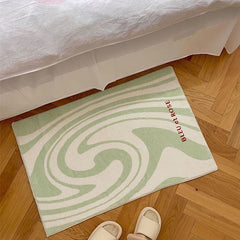 YICKYUE - Ins Floor Mat Non-slip Pink Grid Floor Mats Living Room Household Plush Carpet Doormat Entrance Door Bath Kitchen Mat Girl Rug