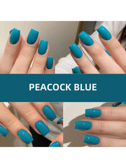 YICKYUE - Japanese Spring-Summer Peacock Blue Gel - Skin-Brightening, Home & Salon Use Nail Polish