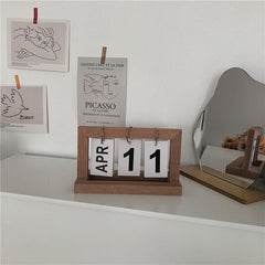 2022 Calendar Nordic Creative Wood I Japanese Style Personal 2021 Calendar Tabletop Ornaments