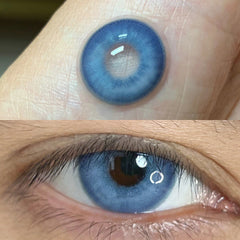 YICKYUE - 2PCS Beauty Brown Color Contact Lenses for Eyes Myopia Eye Color Lenses with Diopters Natural Pupils Mystical Blue Lens
