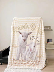 Yickyue Cute Animals Printed Sherpa Blanket