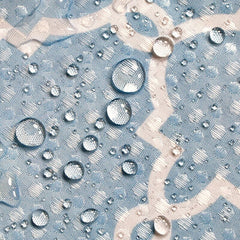 Yickyue Modern Simple Mildew Resistant Long Waterproof Plain Polyster Blue Geometric Shower Curtain For Hotel