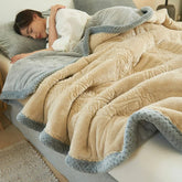 Yickyue High End Warm Blankets for Beds, Thickened Sleeping Blanket, Soft, Warmth, Weighted, 3 Ply, Autumn, Winter