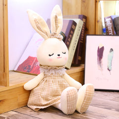 45-90cm Kawaii Dressing Rabbit Stuffed Animal Plush Toys for Baby Girls Cute Doll Kids Baby Appease Toy Birthday Gift Home Decor