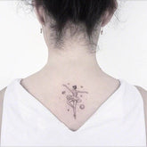 Waterproof Temporary Tattoo Sticker Black White Ballet Dancer Design Body Art Fake Tattoo Flash Tattoo Back Female
