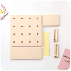 W&G DIY Shelves Wall Storage Rack Hole Plate Storage Shelf Living Room Kitchen Bedroom Hanging Multi-layer Wall Shelf Storage