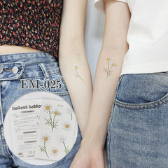 Hot Sell Flower Tattoo Temporary Waterproof Face Sticker Arm Leg Body Art Disposable Flash Fake Tattoo For Men Women
