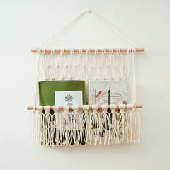 Nursery Toy Macrame Shelves Organizers Storage Boho Home Decor Display Stand Shelf for Kids Living Room Bedroom Decoration Gift