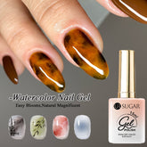 YICKYUE - Clear Watercolor Gel Polish UV LED Soak Off Nail Art Polish For Spreading Effect Marble Leopard Print Nail Polish Gel