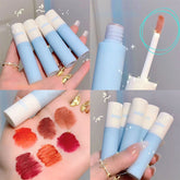 Lip Gloss 6 Colors Nude Matte Lip Glaze Lipstick Waterproof Long Lasting Nonstick Cup Red Lip Tint Velvet Lip Glaze Cosmetics