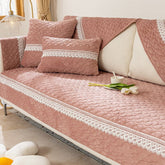 Crystal Velvet Sofa Covers Universal Non-slip Corner Sofa Covers For Living Room Winter Plush Chair Couch Cushion Towel Seat Pad