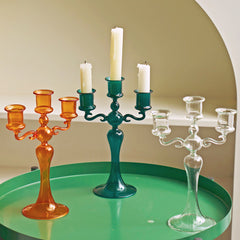 YICKYUE - 3 Heads Candle Holders Candlestick for Home Decoration Holiday Candle Stick Wedding Christmas Candle Holder Centerpieces