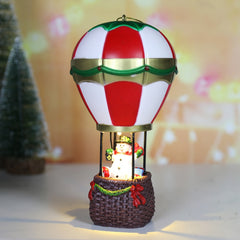 YICKYUE - Christmas Santa Hot Air Balloon Ornament with LED Light Merry Christmas Decoartions For Home Xmas Ornaments Navidad 2024