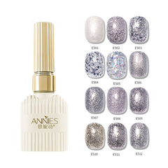 Yickyue Fashion Gel Nail Polish Bright Silver Diamond Semipermanent Soak off Uv Gel Varnish Lacquer Nails Art