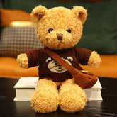 1pc 30/40cm Stuffed High Quality Classic Teddy Bear Plush Toys Cute Bear with Sweater & Backpack Dolls Lovely Gift for Girls