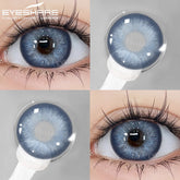 YICKYUE - 1 Pair High Quality Colored Pupils for Eyes Korean Fashion Lenses Blue Eye Contacts Natural Gray Colored Lenses Yearly