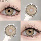 1Pair Colored Lenses for Eyes with diopters Green Lenses Korean Beauty Natural Grey Pupils Lens Make up Fast Shipping