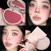 Yickyue Monochrome Blush Palette Cheek Tint Orange Peach Pink Blush Makeup Rouge Contour Shadow Palette Waterproof Women Blush Cosmetic