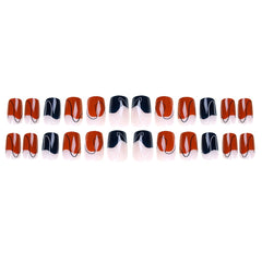 Square False Nails Graffiti Fake Nail Sweet Style Short Paragraph Manicure Save Time False Nail Wholesale Nail Free Shipping