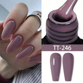 YICKYUE - 8ml Gel Nail Polish Pink gray brown Nude Nails Art Soak Off UV/LED Manicure Beautylux Vernis Semi Permanent Esmalte
