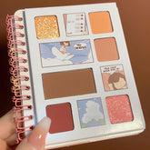 Diary Six-color Eyeshadow Pigment Diamond Shimmer Diary Eyeshadow Palette Matte Natural Modification Cosmetic Makeup TSLM1