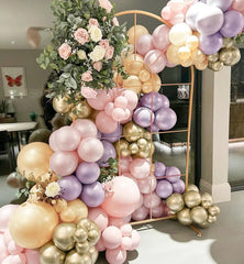 YICKYUE - Pearl Pink Balloons Double Stuffed Light Pink Balloons Pink Balloon Arch Kit For Baby Shower Wedding Birthday Party Decoration