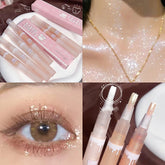 YICKYUE - Cute Bear Liquid High Gloss Pen High Quality Soft Brushes Head Makeup Highlighter Pearllight Brightening Eye and Nose Cosmetics