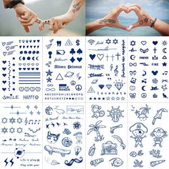 40 Designs Waterproof Temporary Tattoo Stickers Small Fresh And Non-reflective Tatoo Stickers Flash Fake Tattoos For Men Women