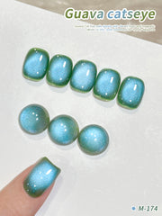 YICKYUE - 15Ml Guava Cat Eye gel nail polish, UV LED curing, long-acting fast drying nail art gel - ideal gift for women For Spring