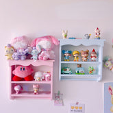 Yickyue Living Room Storage Shelf Girls Bedroom Wall Decoration Shelf Children's Desk Desktop Finishing Tools Doll Model Display Stand