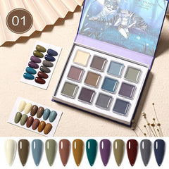 4/12 Colors Solid Nail Gel Palette Japanese Cream Mud Painting Gel Kit for Nail Art Design Semi Permanent UV Gel Varnish 2022