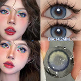 YICKYUE - 1 Pair Natural Contact Lenses For Eyes Blue Eye Lenses Prescription Myopia High Quality Beauty Pupils Free Shipping