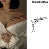 YICKYUE - Dark Lines Herbal Juice Tattoo Stickers Temporary Tattoos Fake Tatto Must Tattoo Woman Y2K Tatouage Sexuele Ive Sticker Charm