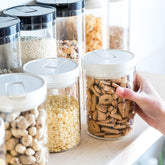 MDZF 550ml 750ml 1000ml 1250ml Glass Sealed Cans Kitchen Storage Bottles Spice Jar Milk Powder Boxes Transparent Food Storage