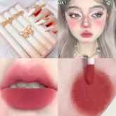 Yickyue 5pcs/set Matte Liquid Lipstick Makeup Waterproof Long-lasting Non-Stick Cup Nude Brown Lip Tint Girl's Velvet Matte Lip Gloss