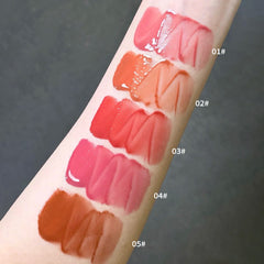 YICKYUE - Purple Plumping Lip Gloss Mirror Water Gloss Shining and Moisturizing Highly Pigmented Lip Stain for Girls and Women