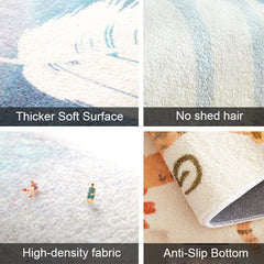 Bubble Kiss Lambs Wool Rugs Oval Moranti Design Thicker Soft Carpets For Living Room Bedroom Beside Floor Mat Warm Home Decor