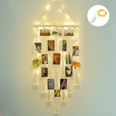 Hanging Wall Photo Display Macrame Wall Hanging Frames For Pictures Boho Home Decor Room Decoration Gift For Friend And Family