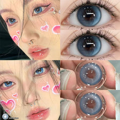 YICKYUE - 1 Pair Natural Contact Lenses For Eyes Blue Eye Lenses Prescription Myopia High Quality Beauty Pupils Free Shipping