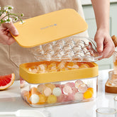Ice Cube Trays Silicon Bottom Ice Cube Storage Container Box with Lid Ice Mold Makers for Cool Drinks Kitchen Bar Tool Accessory