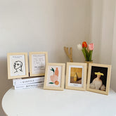 Ins Desktop Decorative Painting Nordic Flower Character Photo Frame Paintings Bedroom Wall Decor Room Art Decorative Ornaments
