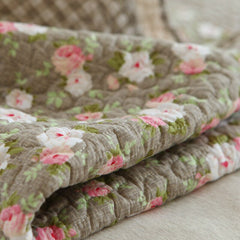 Spring Summer Floral Pattern Sofa Cover Mat Pillow Fashion Comfortable Non-slip Sofa Back Towel L-shaped Sofa Furniture Case