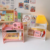 Home Kitchen Bathroom Storage Rack Organizer Cosmetic Jewelry Folding Storage Racks Holder 2 Layer Shelf Desktop Storage Shelfs