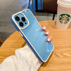 Luxury Candy Silicone Frame Shockproof Thin Case For iPhone 11 12 13 Pro Max Mini XR X XS 7 8 Plus SE 2020 Clear Hard Cover Capa