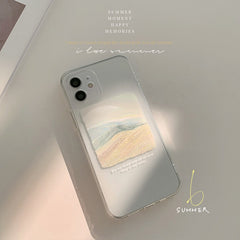 Original diy oil painting clear silicone phone case shockproof capa for iphone se 2020 8 7 plus xs max x xr 11 12 mini pro max