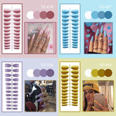 24pcs Without Box Solid Color Short Ballet False Nail Press on Nails Tips for Nails Art Artificial Long Fingernails Fake nail