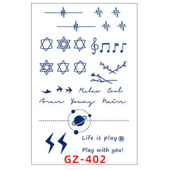 40 Designs Waterproof Temporary Tattoo Stickers Small Fresh And Non-reflective Tatoo Stickers Flash Fake Tattoos For Men Women