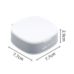 1 PCS Pill Case For Tablets 4 Gird Medicine Pill's Organizer Drug Capsule Plastic Storage Box Divider Weekly Travel Pill Cutter